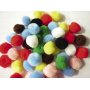 Pomponer i blandade färger, 25 mm, 50-pack Pomponer i blandade färger, 25 mm, 50-pack