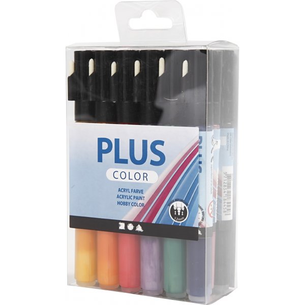 Plus Color Tusch - mixade färger - 18 st Plus Color Tusch - mixade färger - 18 st