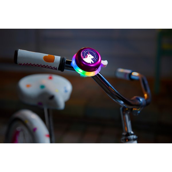 Cykelklocka LED barn flerfärgad med ljus Cykelklocka LED barn flerfärgad med ljus