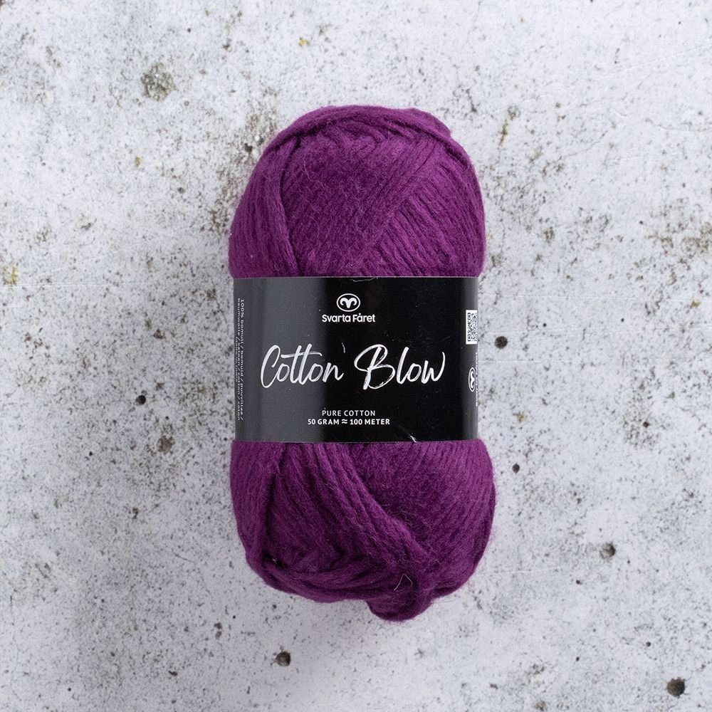 Cotton Blow 50g Purple Reign - Bomullsgarn, Garn, Sticka & virka