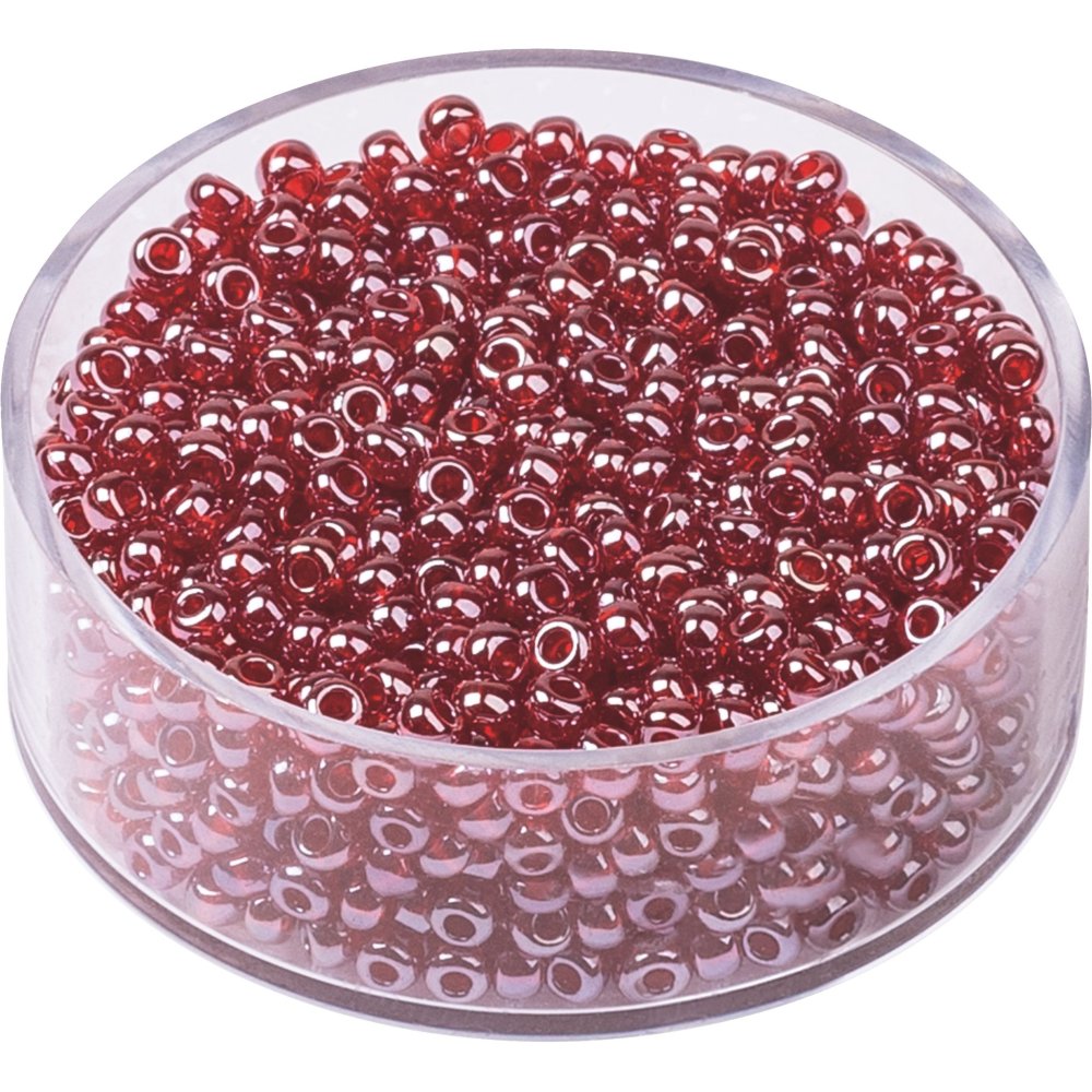 Bohemske rocailleperler 2,5 mm 17 g - Bordeaux - Blandinger af rocaillesperler, Rocaillesperler, Håndværk