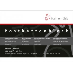 Tegneblokk Hahnemhle Sketch Postkort 190 g - 10,5 x 14,8 cm