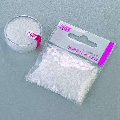 Rocaillesprlor matta genomskinliga  2,6 mm - vit