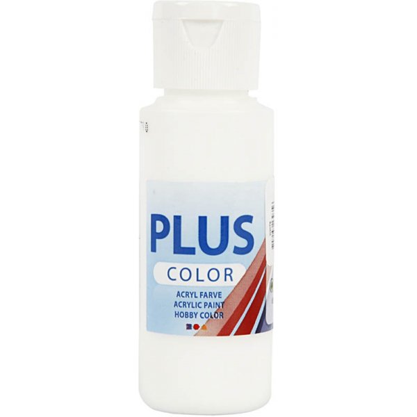 Plus Color Hobbyfärg - vit - 60 ml Plus Color Hobbyfärg - vit - 60 ml