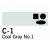 Copic Ciao - C-1 - Cool Gray No. 1