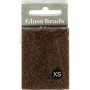 Rocaillepärlor matt frozen Brun 1,7 mm nr. 15/0 25 g Rocaillepärlor matt frozen Brun 1,7 mm nr. 15/0 25 g