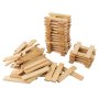 Byggbara tr�brickor 200 st - Tr�f�rgade
