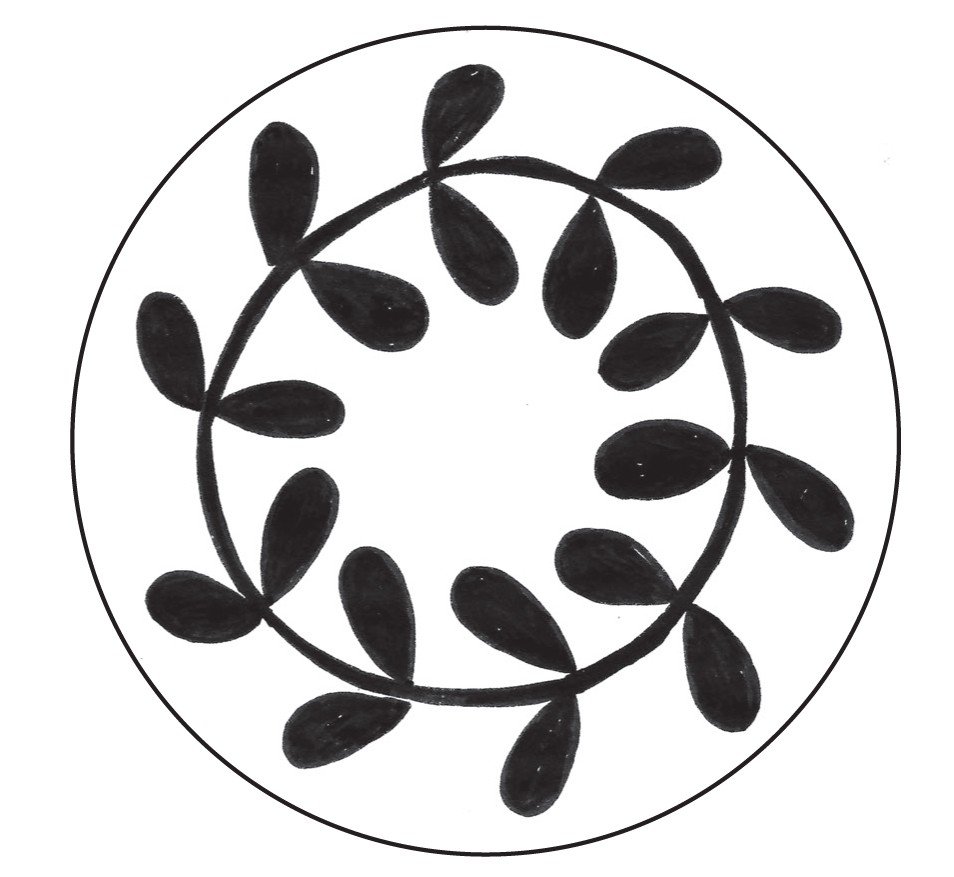 Mønt til Seglstempler Foliage - 17 mm - Segl stempel, Stempler, Scrapbooking, Håndværk