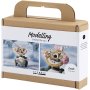 Mini DIY-s�t Modelleringsvoks Robot Gr�/Pink