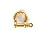Metallshacklar i guld, 22 x 27 mm, 2-pack Metallshacklar i guld, 22 x 27 mm, 2-pack