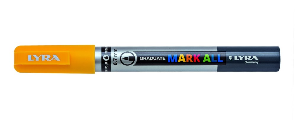 Mark All 0,7 mm Yellow - Lyra Mark All, Markers, Penne, Penne, kridt & tusch