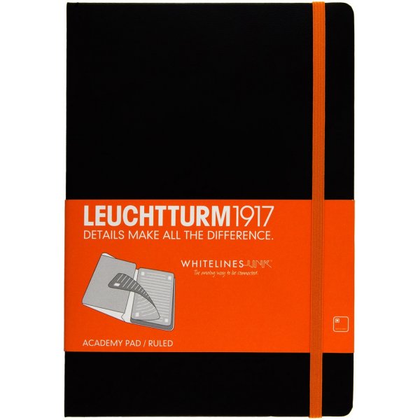 Academy Pad A5 Hard Black - Linjert