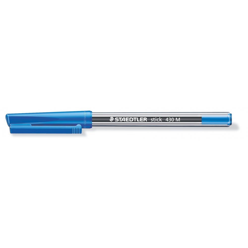 Blækpen Stick M - Blå - Kuglepenne, Penne, Penne, kridt & tusch