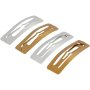 H�rsp�nne metall 58 x 16 mm Guld och Silver 4 st