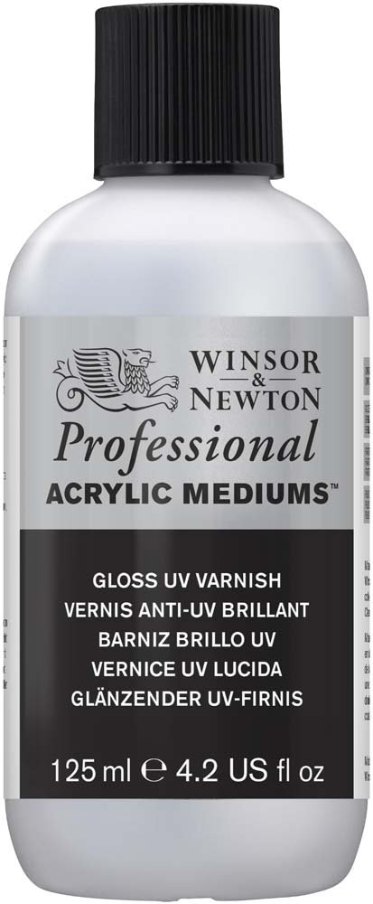 Akrylmedium W&N Professional - UV Fernis Blank - 125 ml - Akrylmedier, Malermedium, Fernis og kunstner medier til kunstmaling