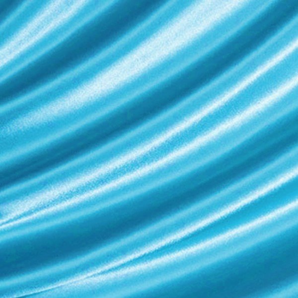 Satin stof Azur-Blå - 150 cm - Satin stof, Stof
