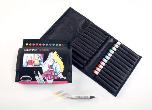 Copic Marker Wallet - 12 pennor - Ljusa frger