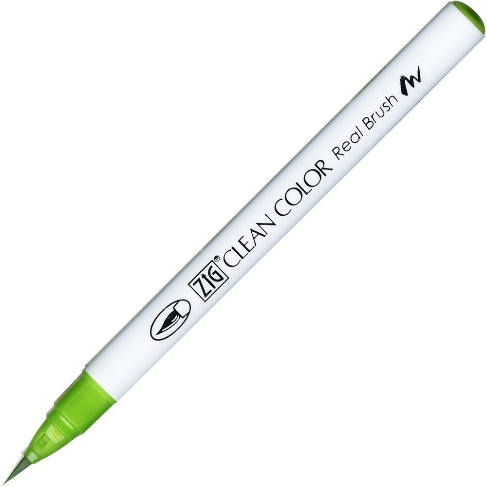 Penselpen ZIG Clean Color Real Brush - Light Green (041) - Penselpenne, Penne, Penne, kridt & tusch