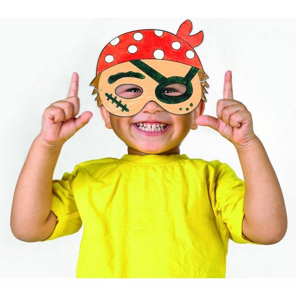 Pappersmasker pirater 12 st Pappersmasker pirater 12 st