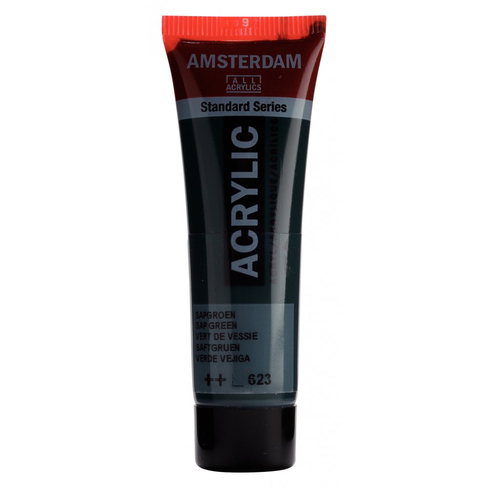Akrylmaling Amsterdam 20 ml - Sap Grøn - Akrylfarver, Kunstnerfarver