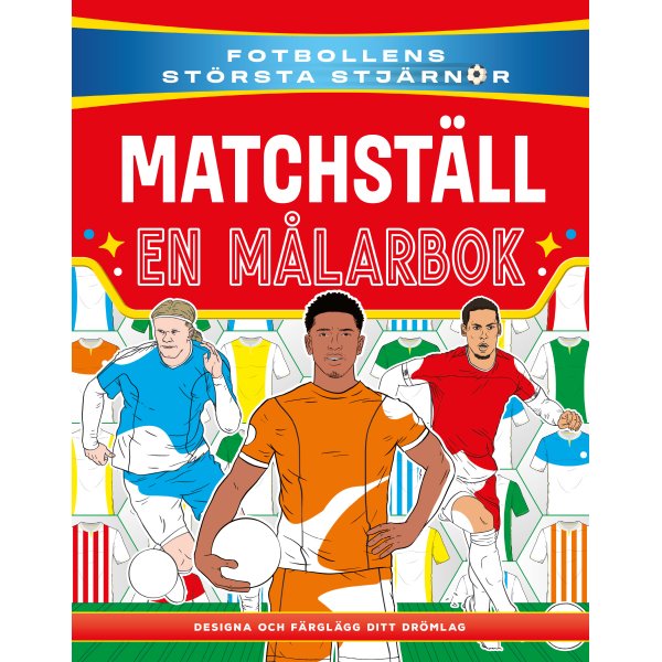 Kampsett - fargeleggingsbok med fotballstjerner Kampsett - fargeleggingsbok med fotballstjerner