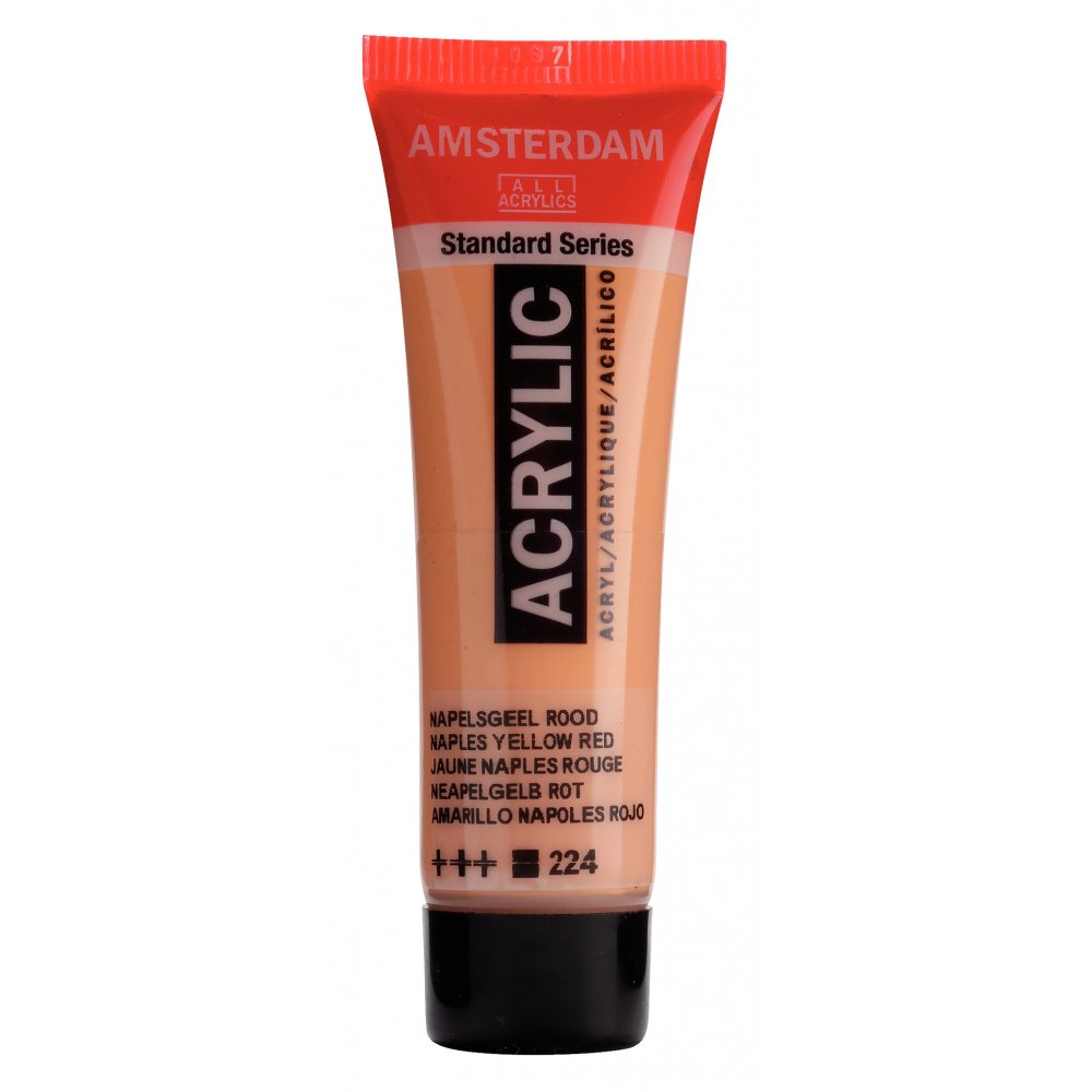 Akrylmaling Amsterdam 20 ml - Napl.Ylw Red - Akrylfarver, Kunstnerfarver