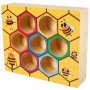 Montessori spel Bikupa med bin i trä 16,5 x 13,5 cm - Inkl. pincett Montessori spel Bikupa med bin i trä 16,5 x 13,5 cm - Inkl. pincett