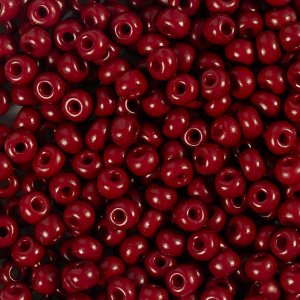 Rocaillepärlor 4 mm matt frozen Rödbrun 25 g Rocaillepärlor 4 mm matt frozen Rödbrun 25 g