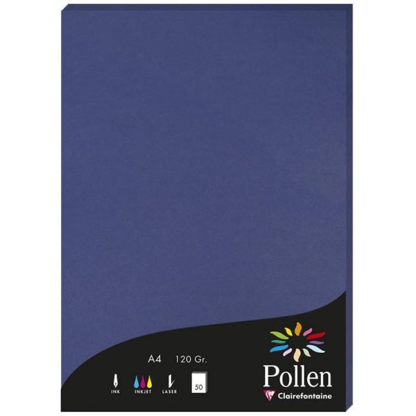 Pollen Brevpapper A4 - 50 st - Nattbl