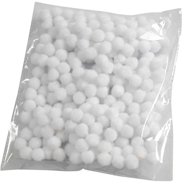 Pompomer - vit - 200 st Pompomer - vit - 200 st