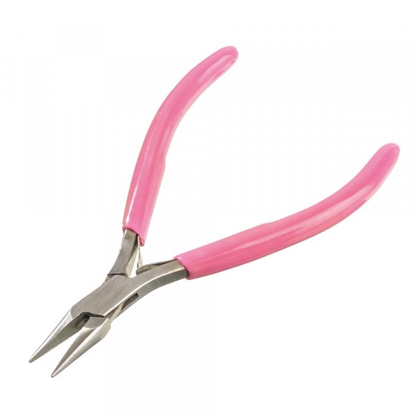 Flacktång med rosa skaft - 12 cm Flacktång med rosa skaft - 12 cm