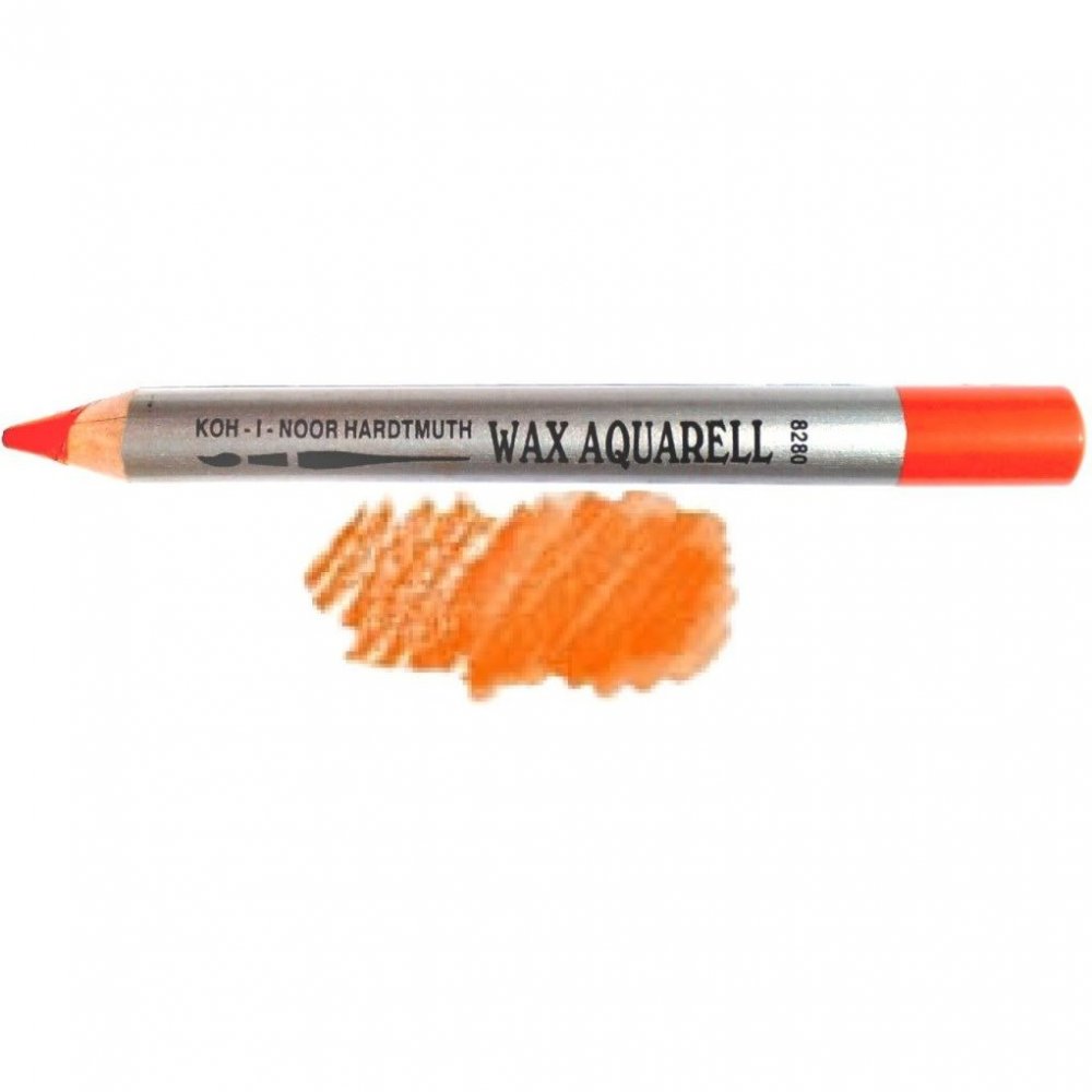 Akvarelvoks - Orange - Akvarelkridt, Kridt, Penne, kridt & tusch