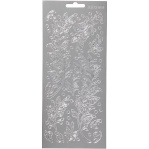 Klisterm�rkeark 10x23 cm S�lv - 1 ark