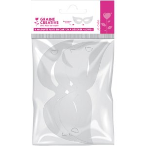 Set med 3 vargmasker i kartong Set med 3 vargmasker i kartong