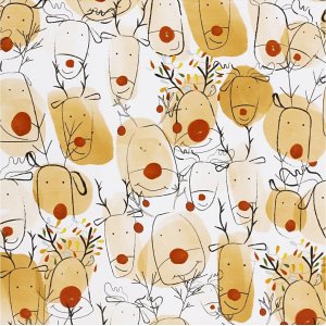 Presentpapper - beige - rd - Renar - 5 m