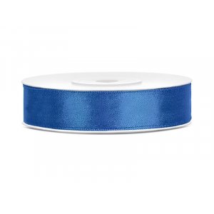 Satinband - 25 m - Royal Blue - Bredd: 12mm