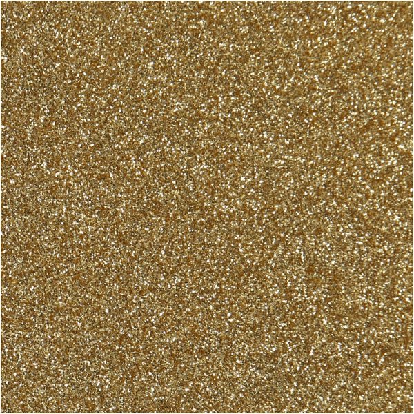 Stryktyg - guld - glitter - A5 Stryktyg - guld - glitter - A5