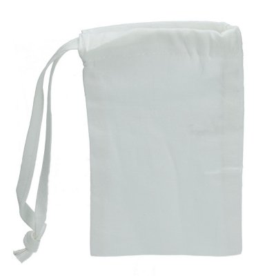 Bomuldsartikler 15 x 10 cm - hvid taske