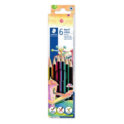 Fargeblyanter Noris - 6 blyanter