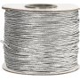 Elastiskt snre 1 mm - silver metallic - 100 m