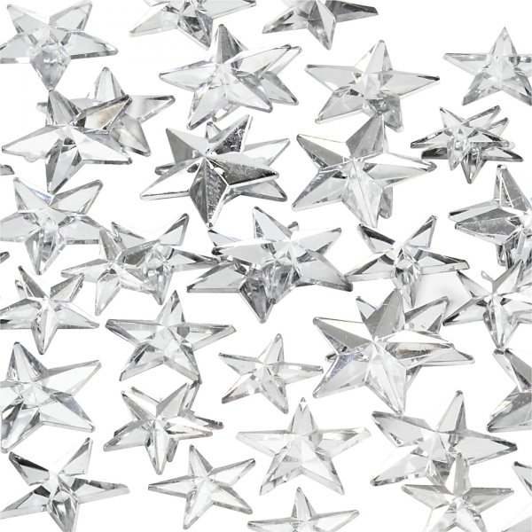Rhinestones - silver - 11+12+16 mm - 360 st Rhinestones - silver - 11+12+16 mm - 360 st