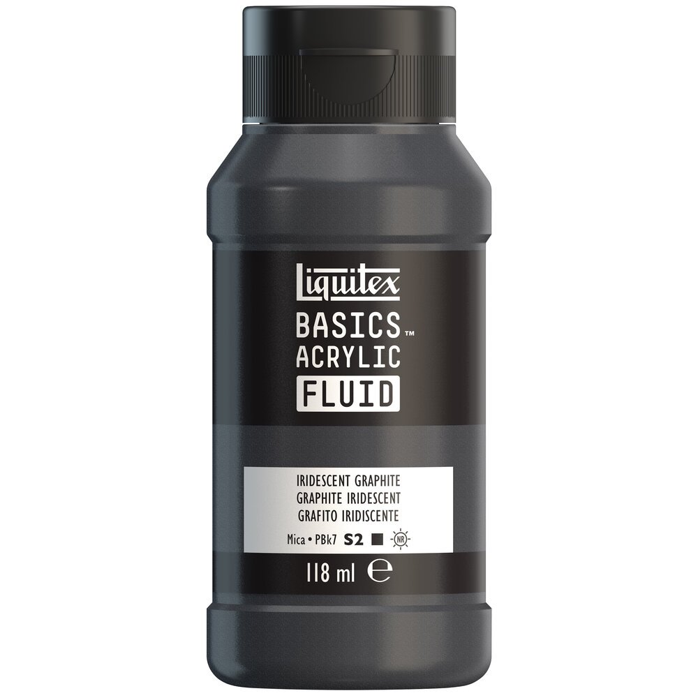 Akrylfärg - Liquitex Basics Fluid - 118ml - Iridescent Graphite - Akrylfärger, Konstnärsfärger