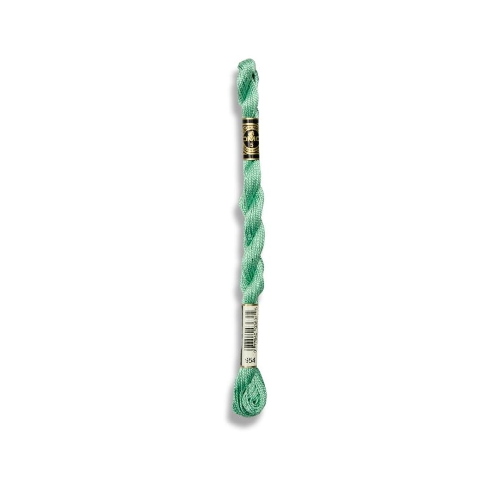 DMC Pearl Cotton Art. 115/5, 954 Nile Green - Broderigarn, Garn, Sticka & virka