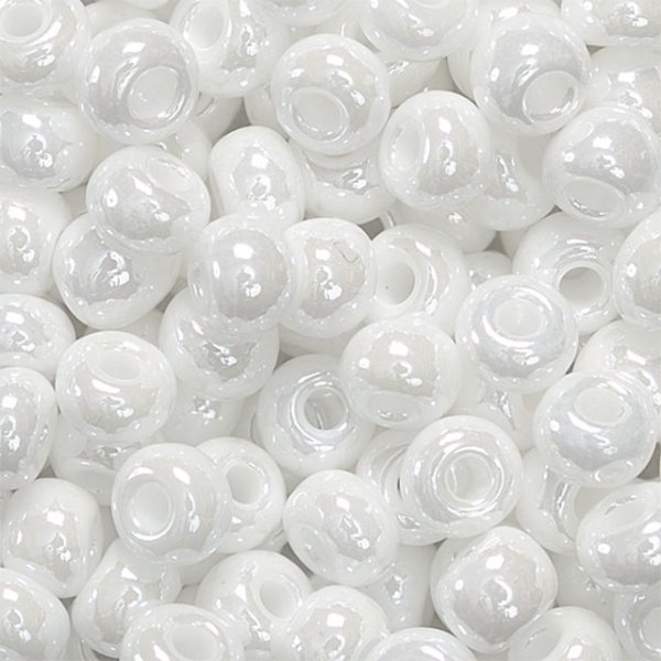 Bohemiska rocaillep�rlor 5 mm, 35 g, vita