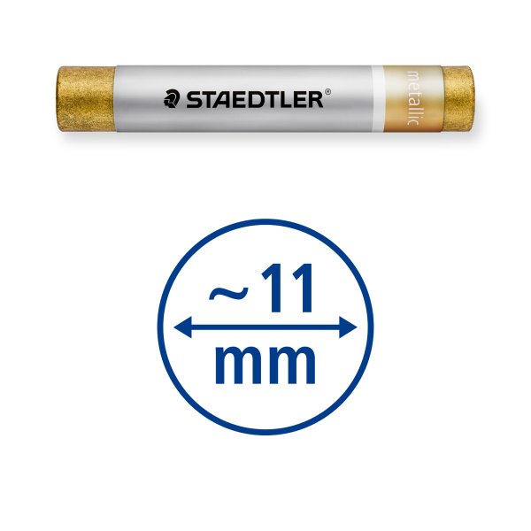 Oljepastellkritor metalliska 6 f�rger - Ask