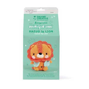 Minigurumi-kit lejon Kazuo 10 cm Minigurumi-kit lejon Kazuo 10 cm