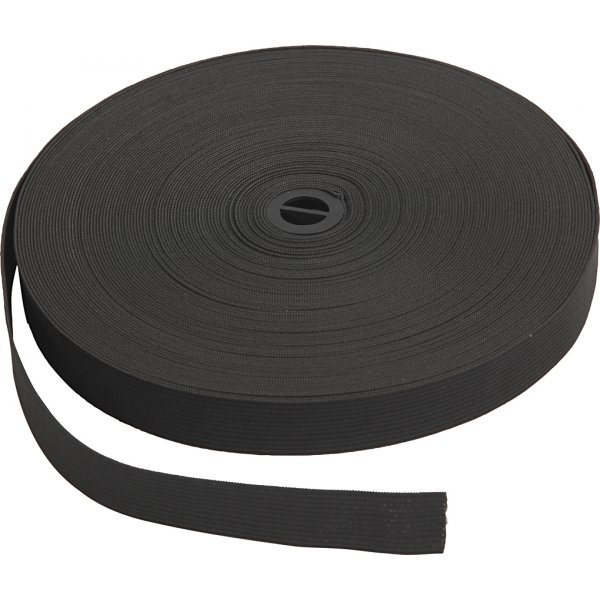 Resårband - svart - 25 m Resårband - svart - 25 m