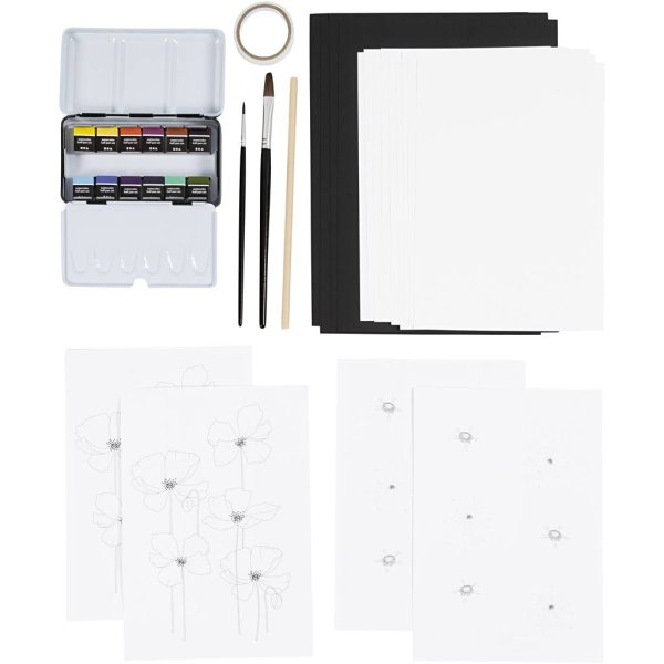 DIY-sett Akvarell Kreativitet i en eske 1 pakke DIY-sett Akvarell Kreativitet i en eske 1 pakke
