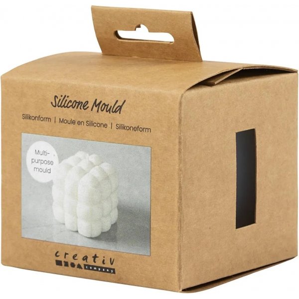 Silikonform - Kub med bubblor Silikonform - Kub med bubblor