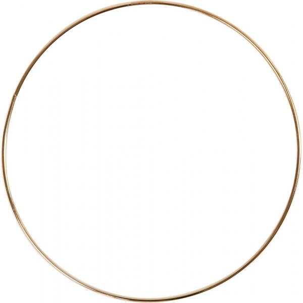 Metallring - guld - Ø20 cm Metallring - guld - Ø20 cm